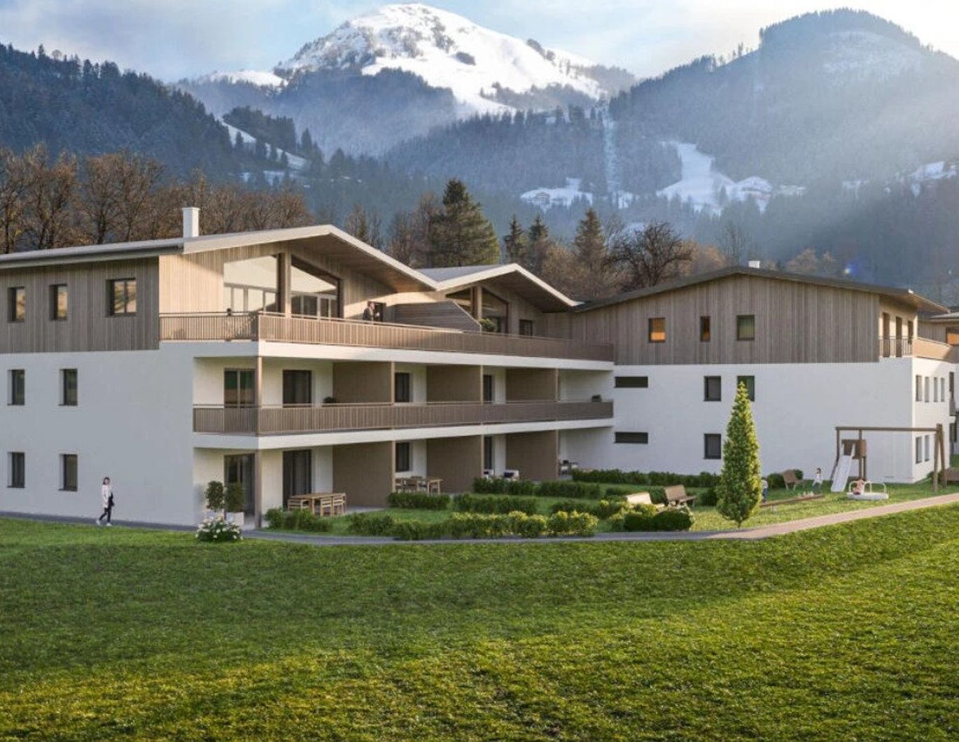 Erstbezug: Traumhafte DG-Wohnung Top D07 in Söll mit Terrasse