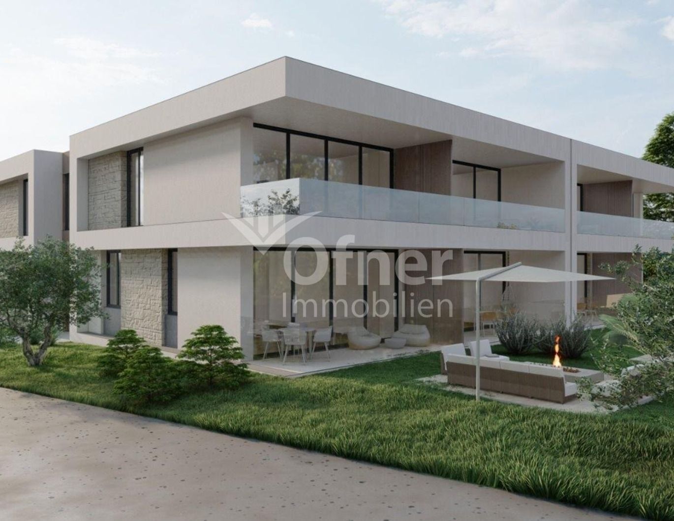 Istrien, Rovinj - Umgebung, Neubau, 2-Zimmer-Wohnung mit Garten