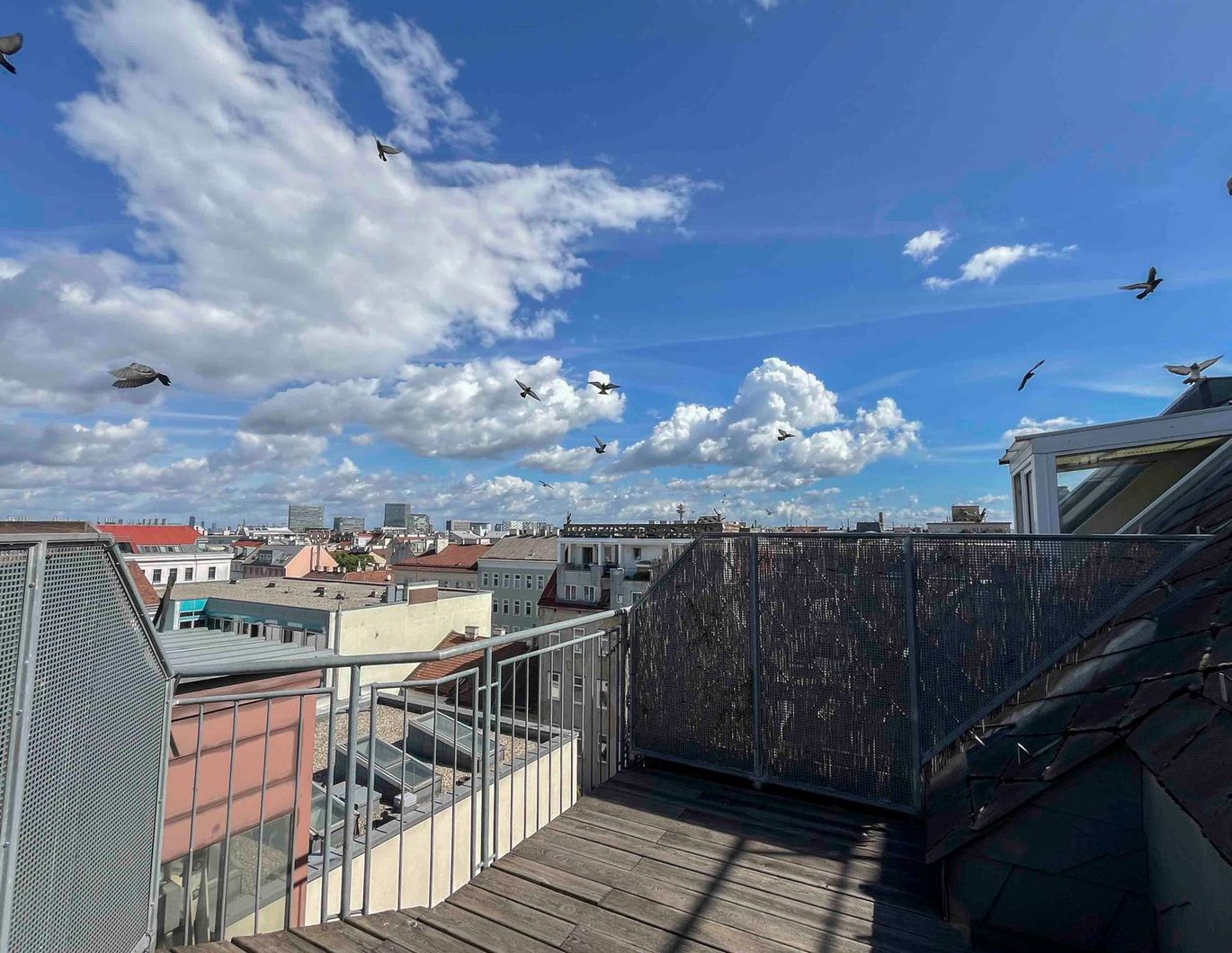 Neu renovierte Dachgeschosswohnung mit Blick über Wien