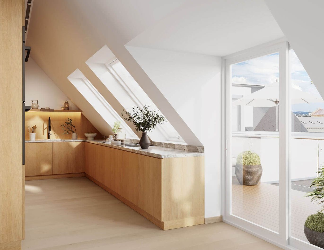 Erstbezug nach Ihren Wünschen - 4 Zimmer Dachgeschoß-Maisonette Nähe Stadtpark