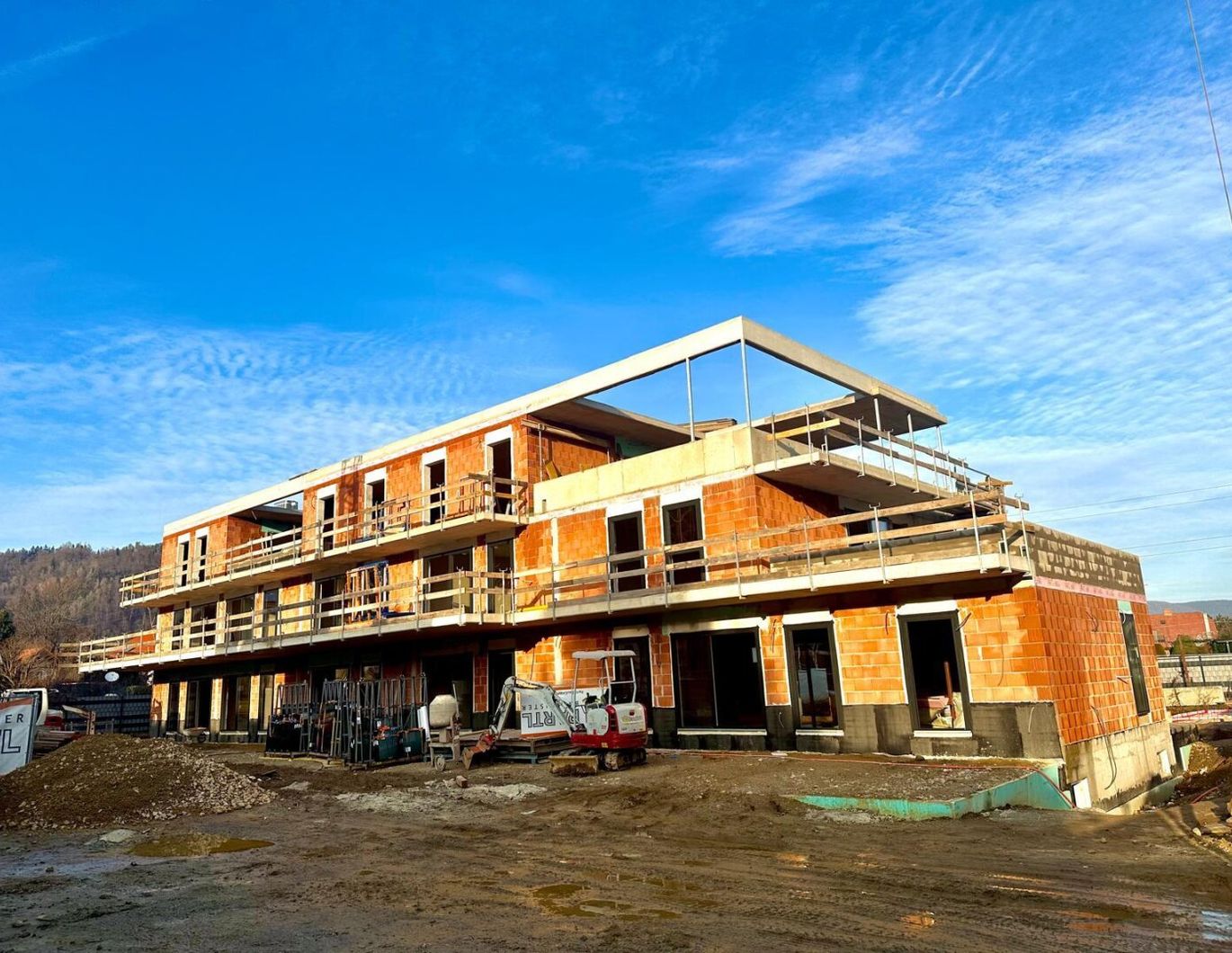 Neubauprojekt in Graz-Gösting - Wohnen im Grünen mit Stil und Privatsphäre! - Rohbauphase