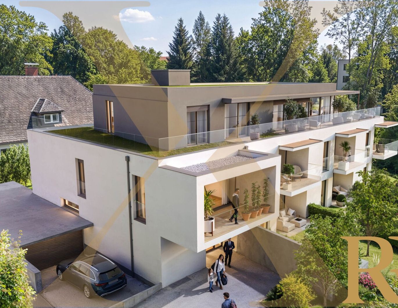 NEUBAU! Gut aufgeteilte 2-Zimmer-Wohnung mit sonniger Freifläche und Garage in Urfahr Bestlage zu verkaufen!