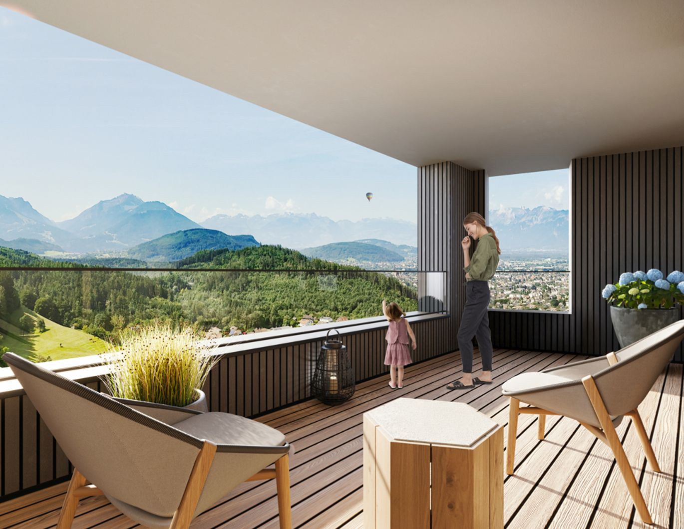 NEUBAU: 3-Zimmer Wohnung mit traumhafter Aussicht