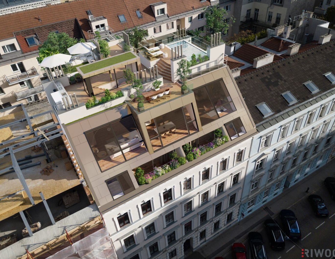 Baubewilligter DG-Ausbau in Fußnähe zum 1. Bezirk | 5 Wohnungen | Erzielbare gewichtete Fläche ca. 425 m² | Ideal für Bauträger oder als Anlage