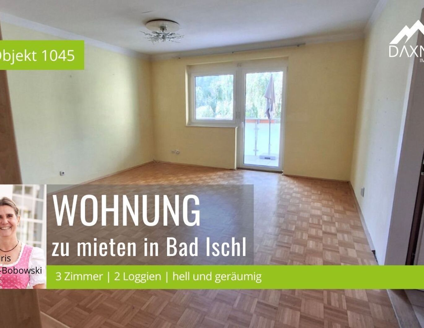 Geräumige 3-Zimmer-Wohnung mit Parkplatz zu mieten