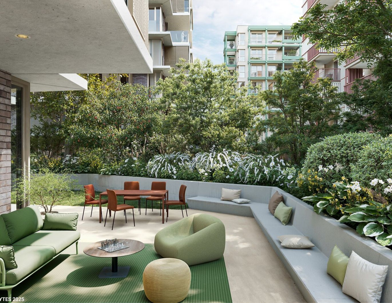 Drei-Zimmer-Gartenwohnung mit großer Terrasse | URBAN DAHEIM | BAUFELD 13