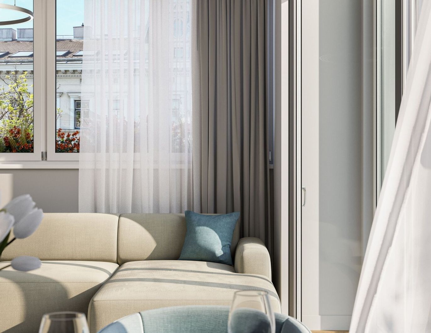 Zuhause am Park - 2 Zimmer mit Ausblick ins Grüne