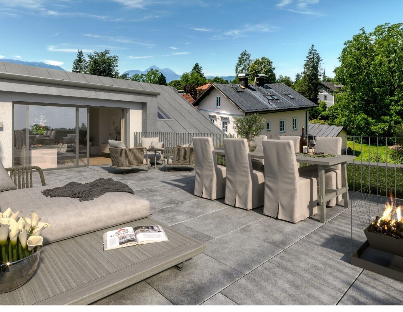 Maxglan ! 4 Zimmer Maisonettewohnung mit Dachterrasse in absoluter Ruhelage | Baubeginn erfolgt