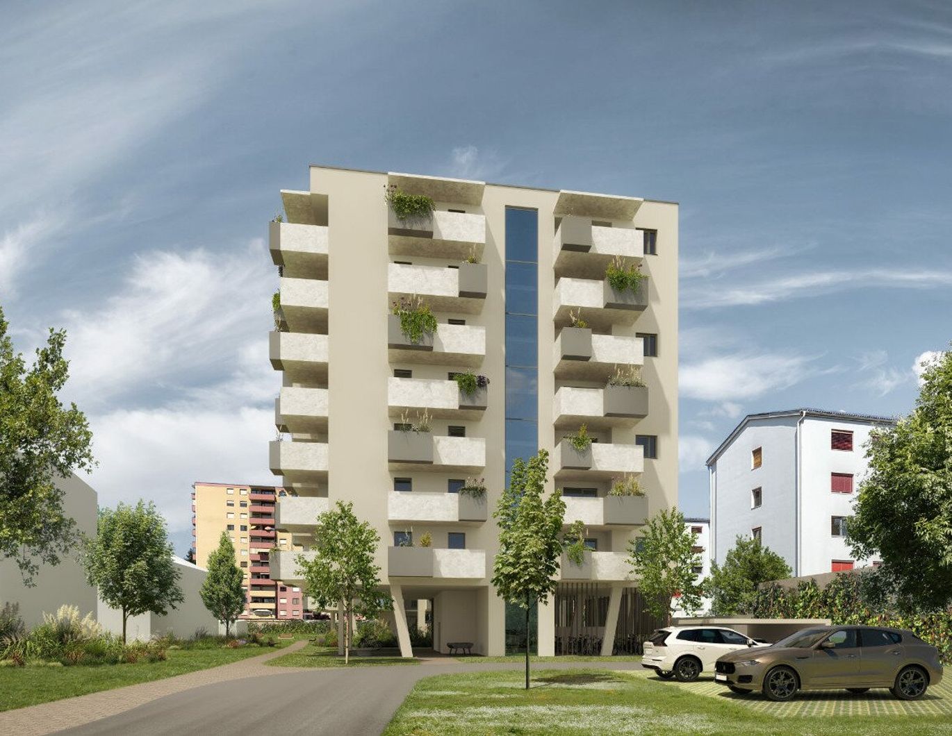 CITY LIFE KLAGENFURT - Panoramablick - 51m² Südbalkon