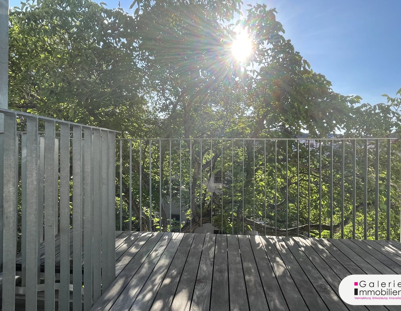 Sanierungsbedürftige Garconniere - westseitige Terrasse