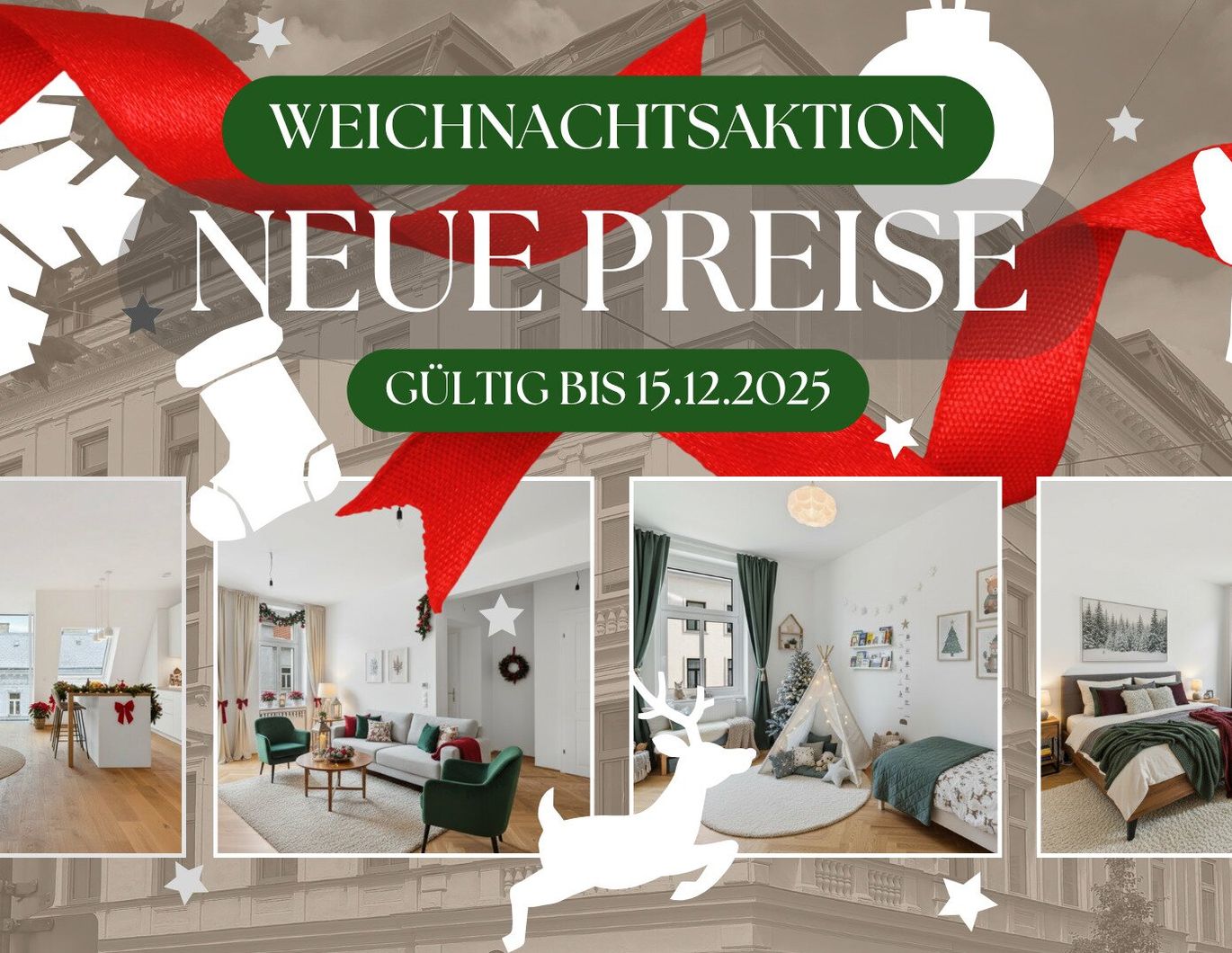Weihnachtsaktion NEUE PREISE | perfekt geplante 3-Zimmer Altbauwohnung mit Balkon nahe dem Augarten | Top 2/9