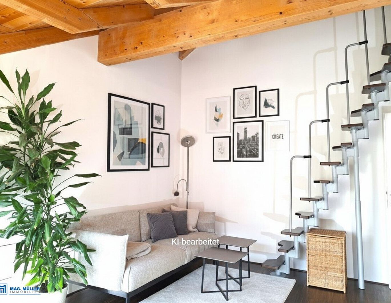 Ceconi-Villa - stilvolle 2-Zi-Loft im Dachgeschoss