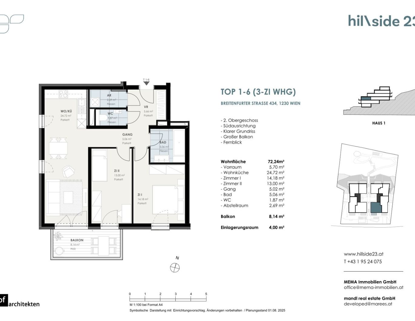 Großartige 3-Zimmer-Balkonwohnung zu verkaufen!