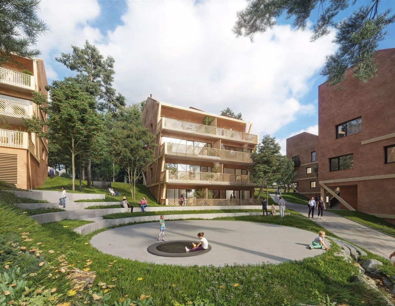 3-Zimmer-Apartment mit Terrasse im Herzen von Lipno nad Vltavou