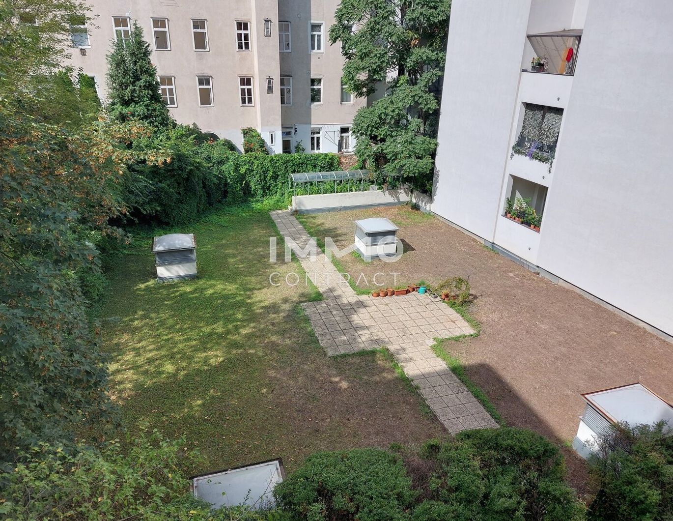 Ruhelage Innenhof Richtung Südwesten: Kleine 2-Zimmer-Wohnung Hartlgasse 17 - Top 19