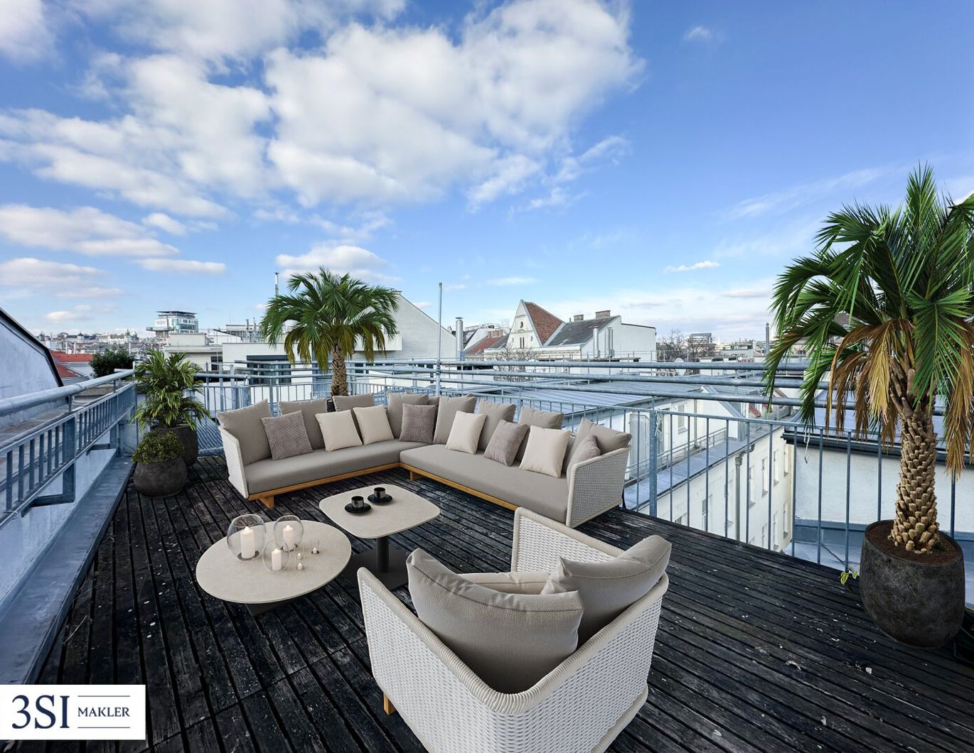 Exklusive Dachgeschoßmaisonette mit Terrasse und traumhaftem Ausblick - in Top-Lage des 5. Bezirks