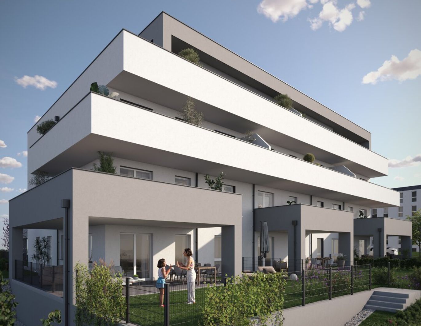 Neuer Erstbezug in Kirchdorf: 4 Zimmer, Balkon, 2 Garagen