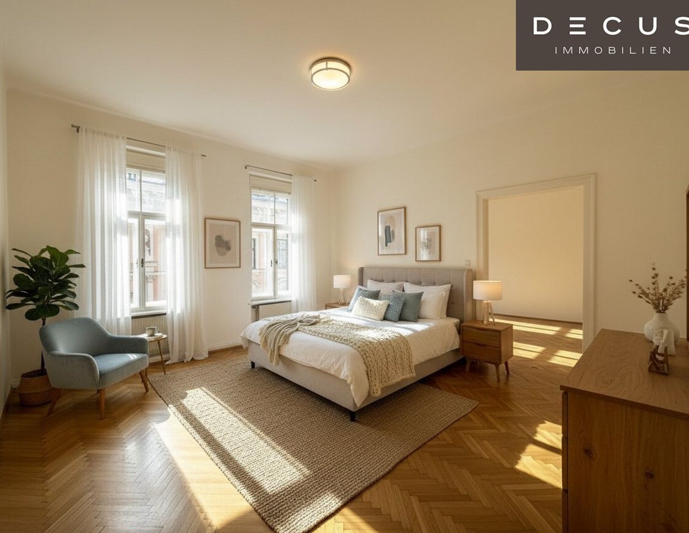 WUNDERSCHÖNE STADTWOHNUNG FÜR ALTBAULIEBHABER MIT BLICK INS GRÜNE | 3 ZIMMER | CA. 104 m² | 2.OG | GEIDORF | STADTPARK