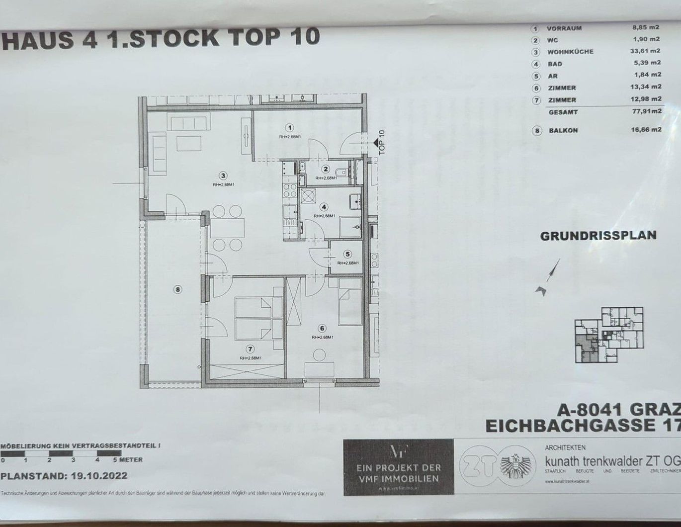 Moderne, helle 3-Zimmer-Wohnung in ruhiger Lage in Graz-Liebenau - verfügbar ab 01.10.2025