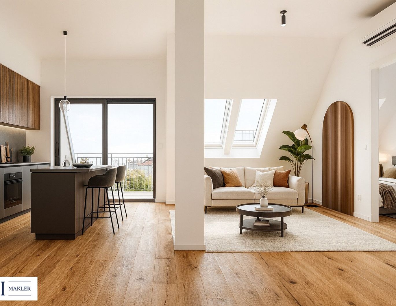 Leben mit Freiraum - Dachgeschosswohnung mit sonniger Terrasse & edler Ausstattung