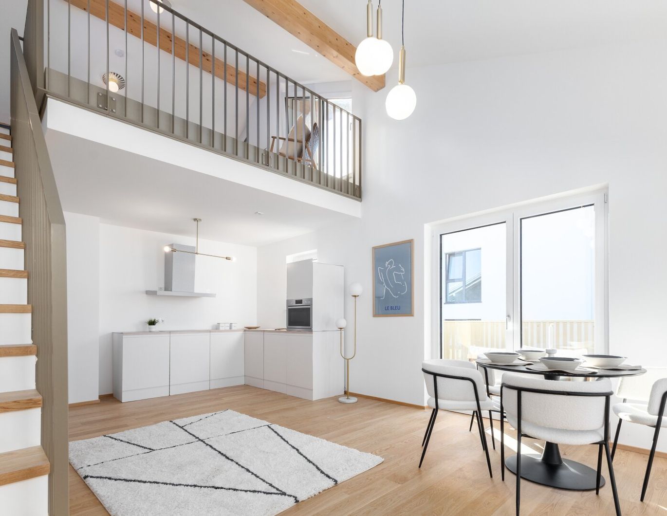 Quartett Strass, Top 1.11: 3,5-Zimmer Galeriewohnung, Wohlfühlen auf zwei Ebenen