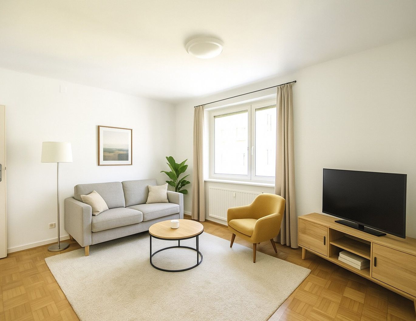 Direkt am Schweizergarten: Schöne 2-Zimmer-Wohnung mit separater Küche