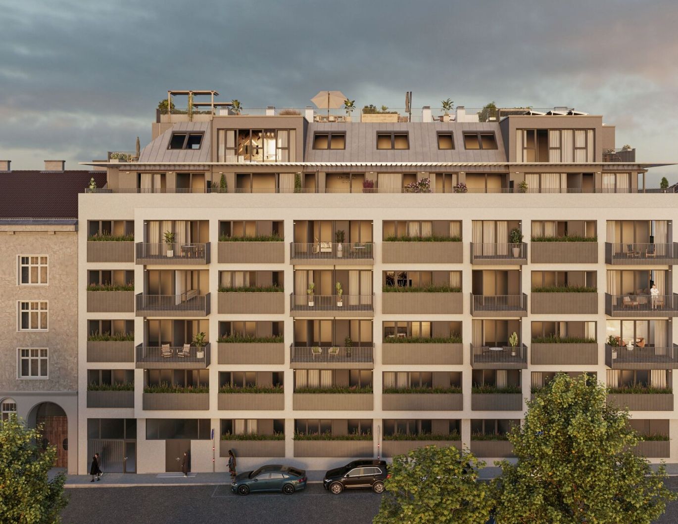 THE ARIK - Aufblühen auf der Parkseite - 3 Zimmer mit Balkon