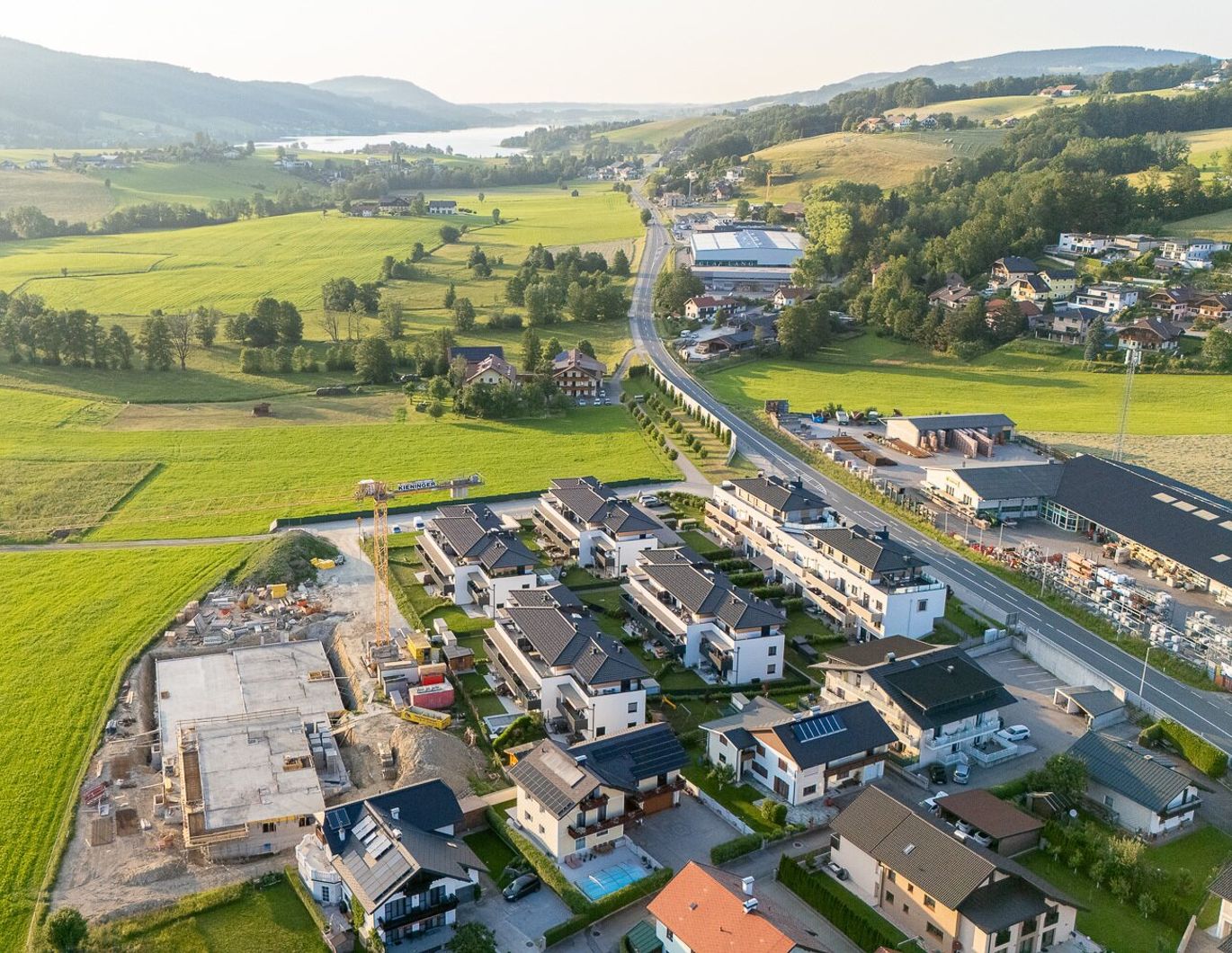 BAUSTART ERFOLGT - PROVISIONSFREI! Moderne 3 Zi. Wohnung Erstbezug - TRIO - Mondsee - Tiefgarage, Photovoltaik, BAURECHTSEIGENTUM