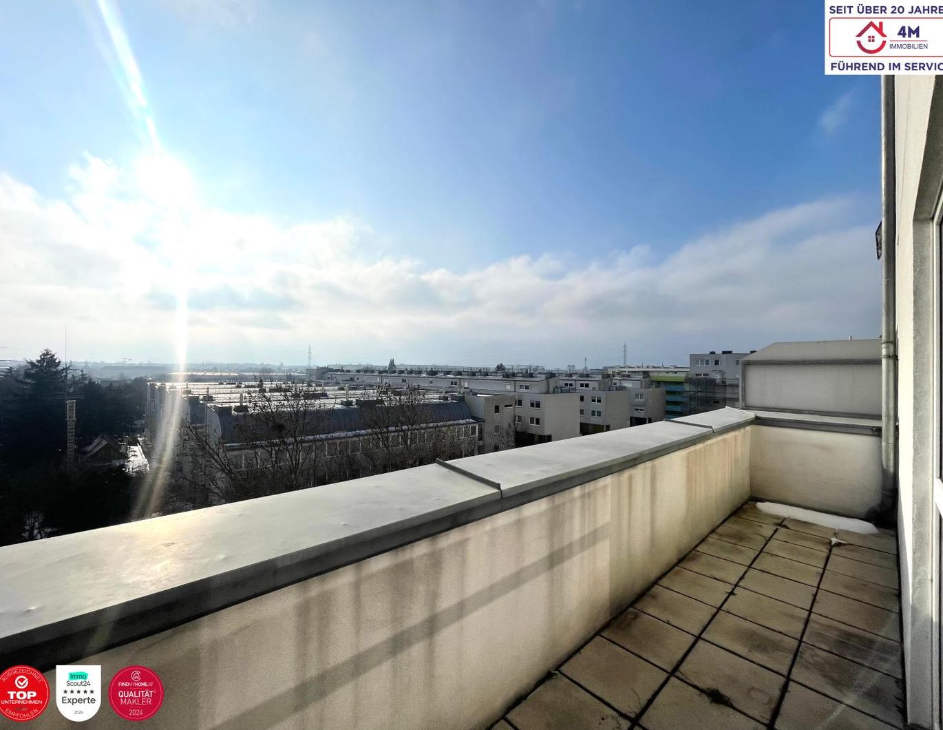 Wohnen mit Fernsicht / 1-Zimmer-Wohnung mit Terrasse / ca. 49 m²