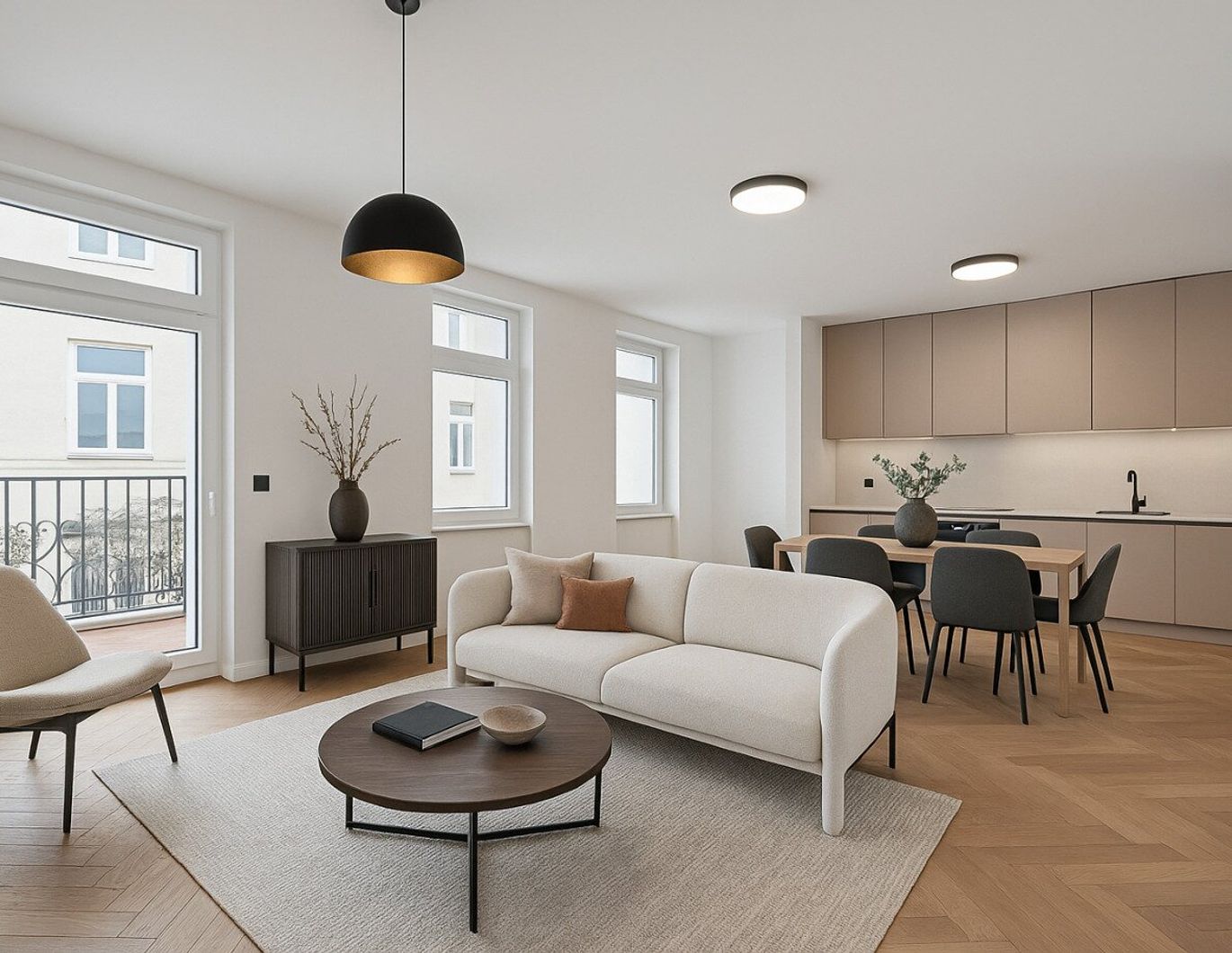 Historischer Charme trifft modernen Luxus - Generalsanierte Altbauwohnung mit Balkon nahe Margaretenplatz