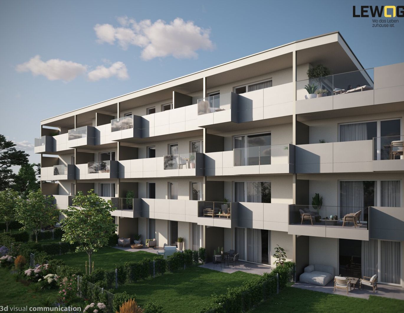 Doppl. Waldstraße - Top A07 3-Zimmerwohnung mit sonnigem Balkon