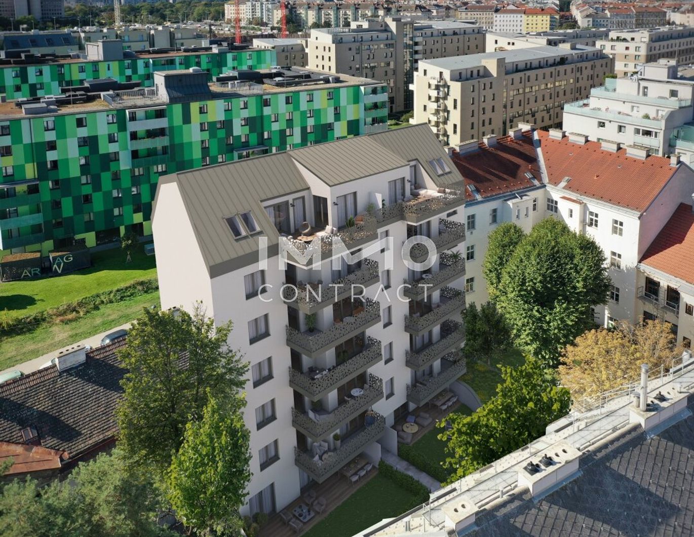 Nachhaltige Neubauwohnung in ruhiger Seitengasse mit Balkon! Provisionsfrei