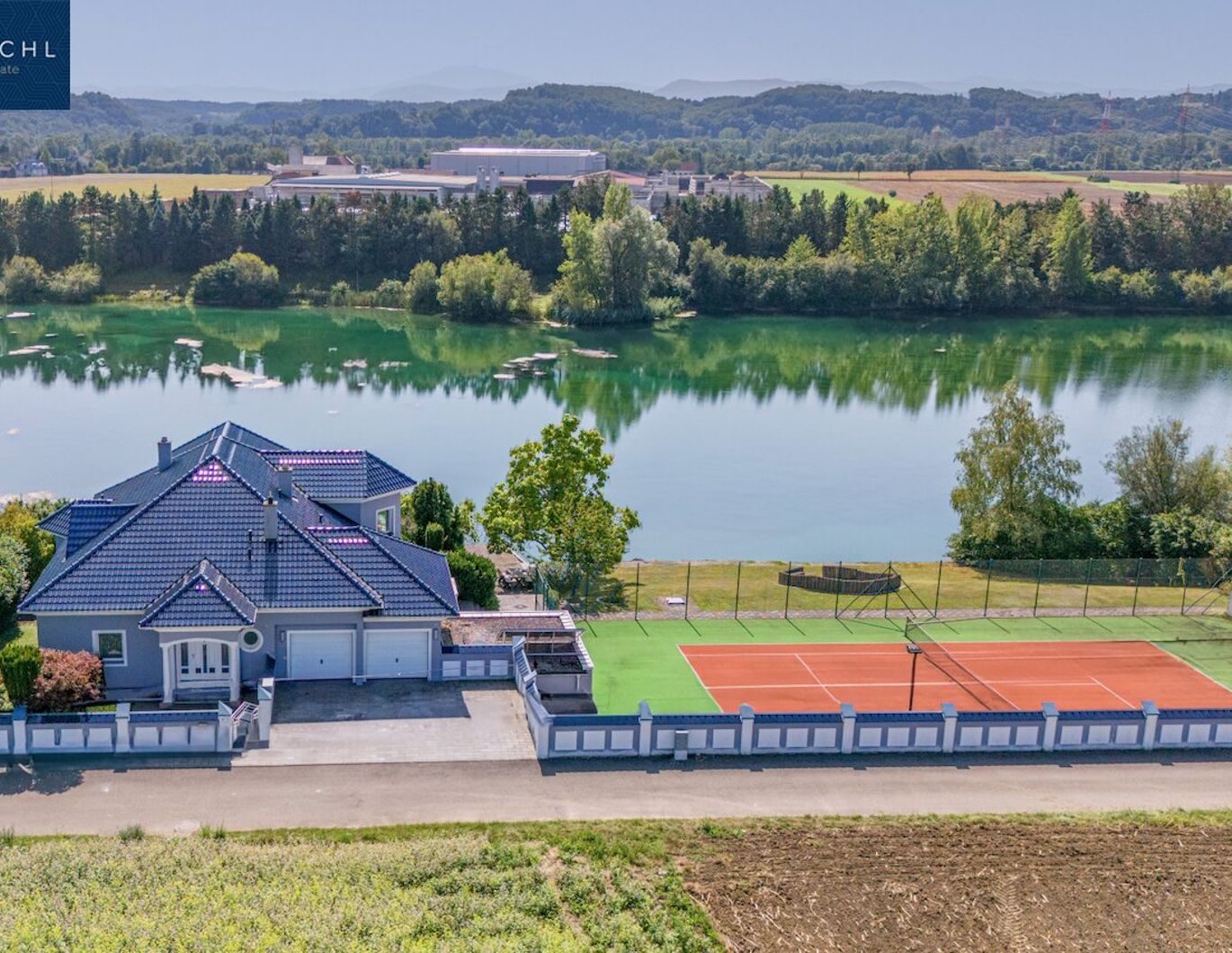 Private Seevilla mit Tennis & Wellness auf 6,2ha - Refugium bei Ybbs an der Donau