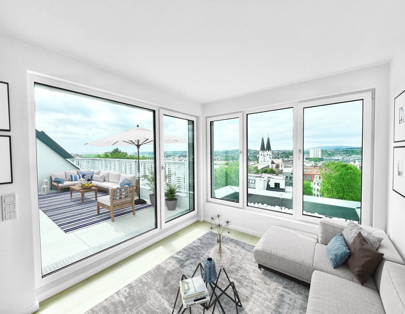 DACHTRAUM - ERSTBEZUG mit großer TERRASSE + GARTEN + GARAGE in 1140 WIEN