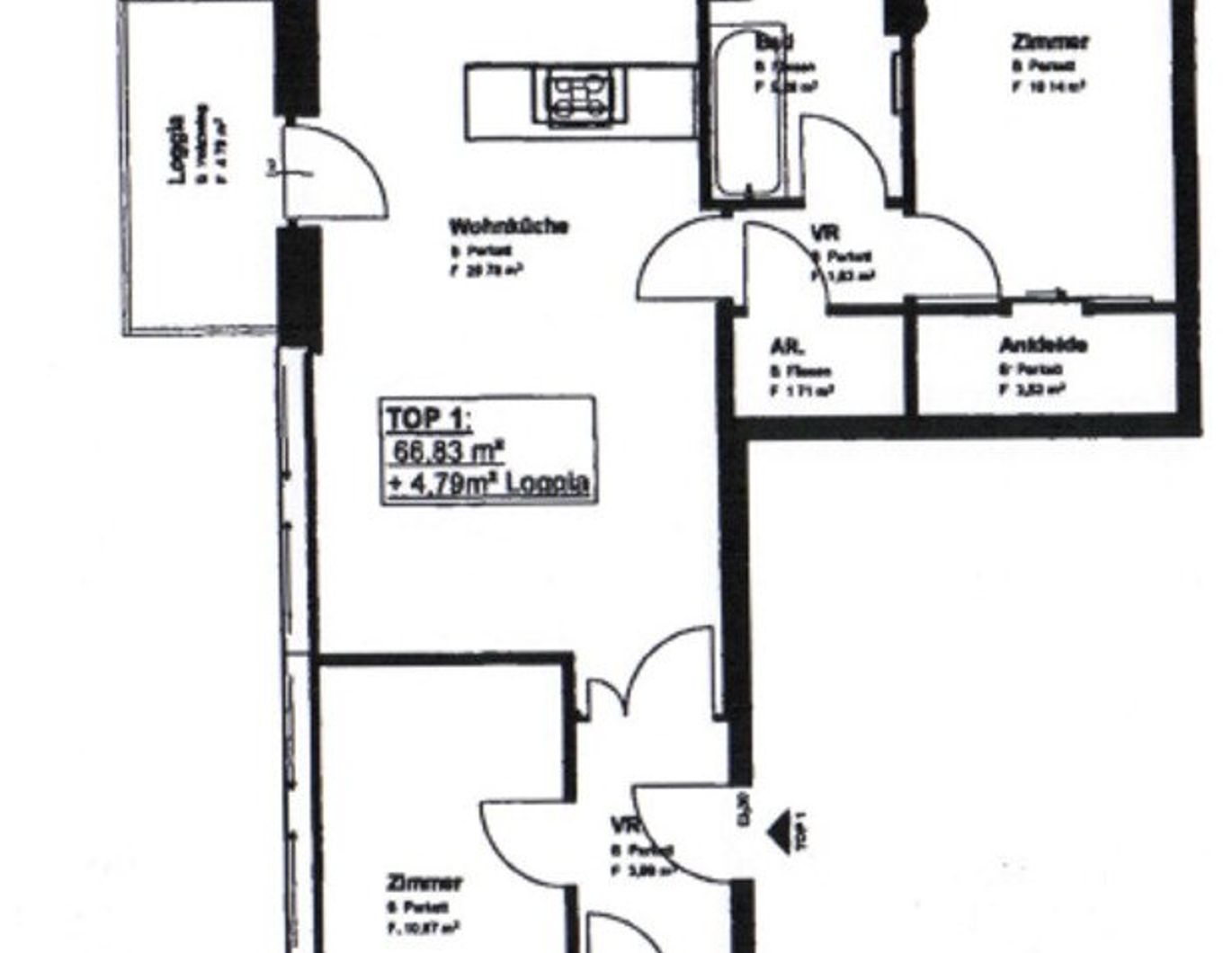 3-Zimmer-Neubau mit Loggia direkt bei der Donau
