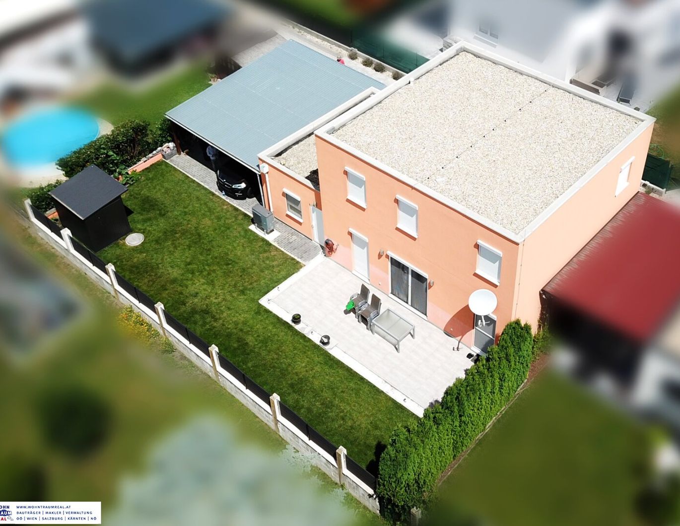 TOP Niedrig-Energie Haus mit Carport und Garage Nähe Wien !
