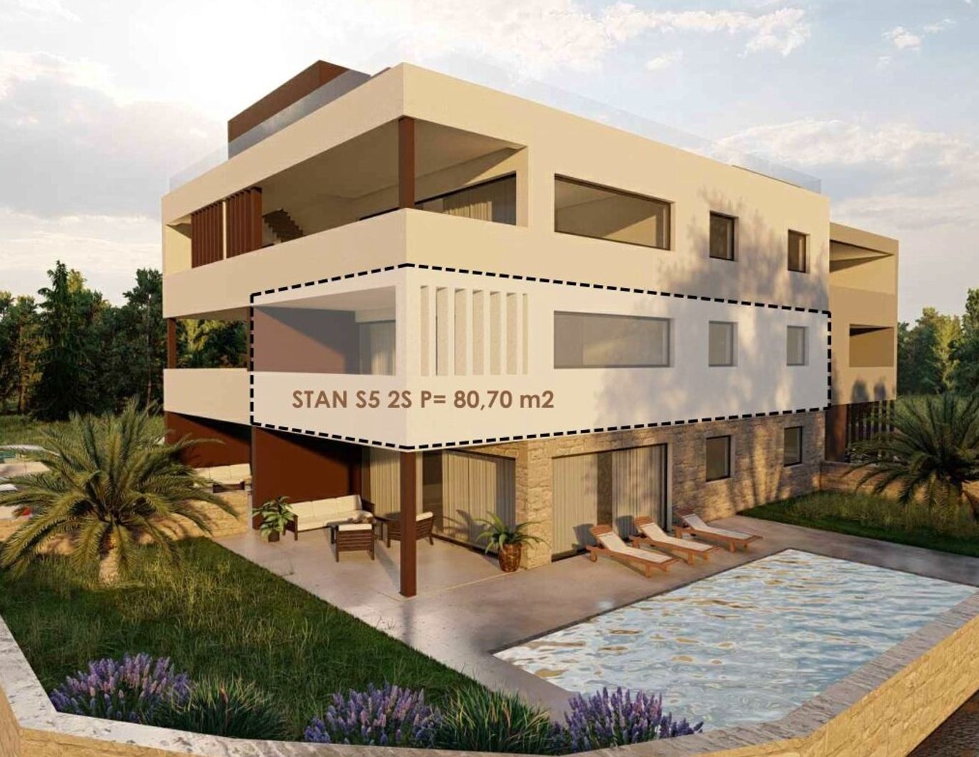 ZADAR Region - Boutique-Neubau-Apartment wenige Schritte vom Meer