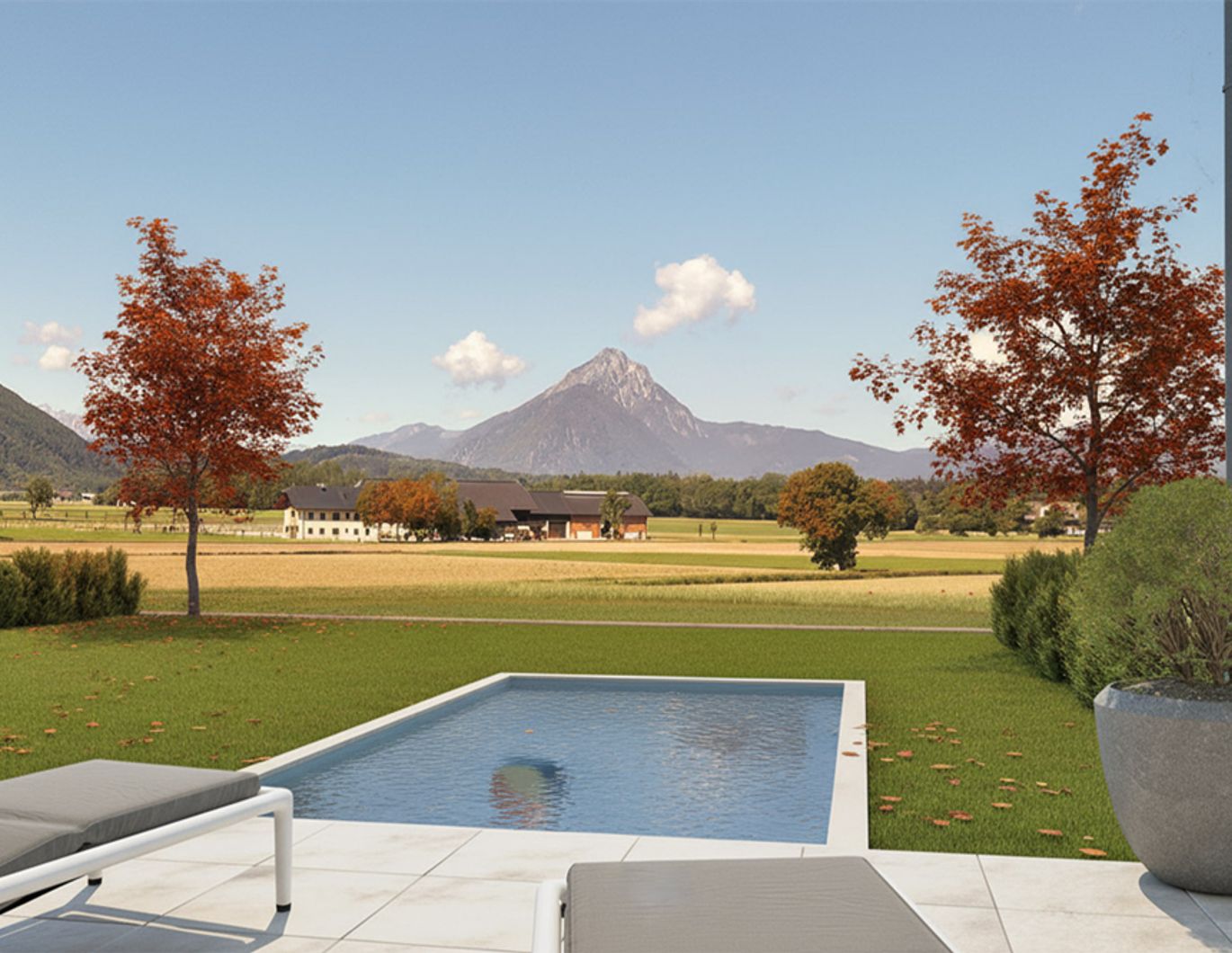 Hier spielt die Aussicht die Hauptrolle! 4-Zimmer Gartenwohnung mit Blick auf den Untersberg