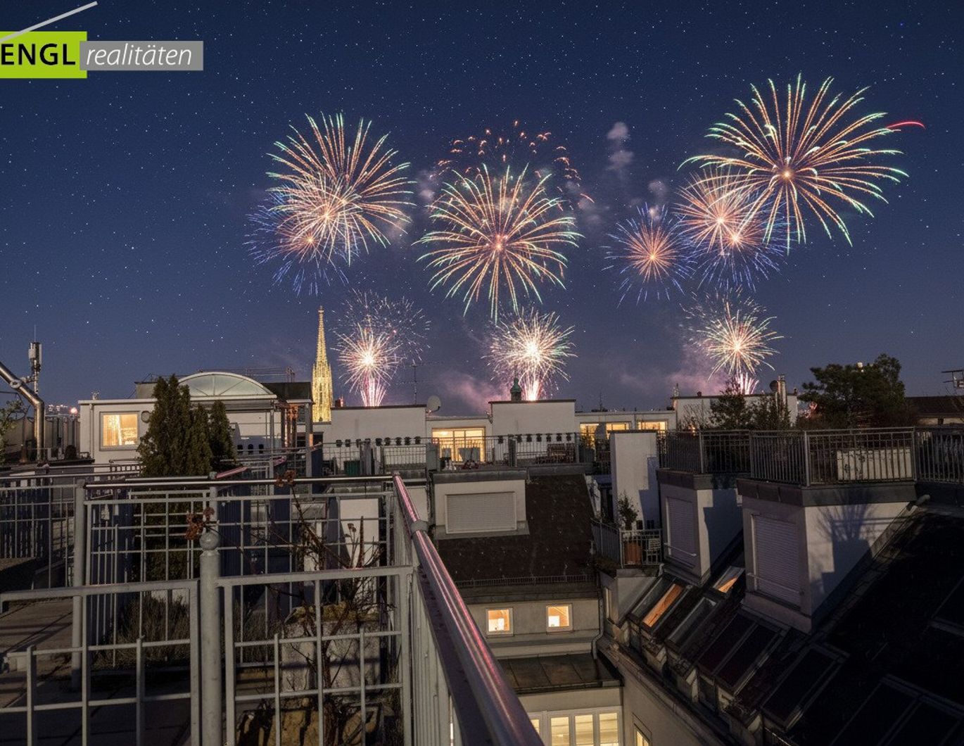 Beste Adresse! Helle Maisonette Wohnung mit Balkon, Wintergarten und Terrasse mit Blick zum Stephansdom