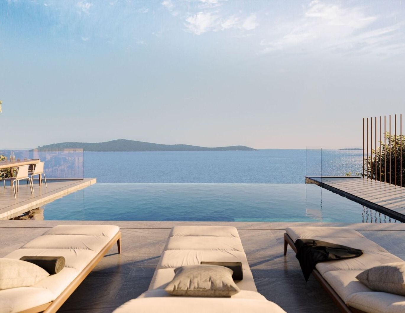 Attraktive Villa, erste Reihe zum Meer