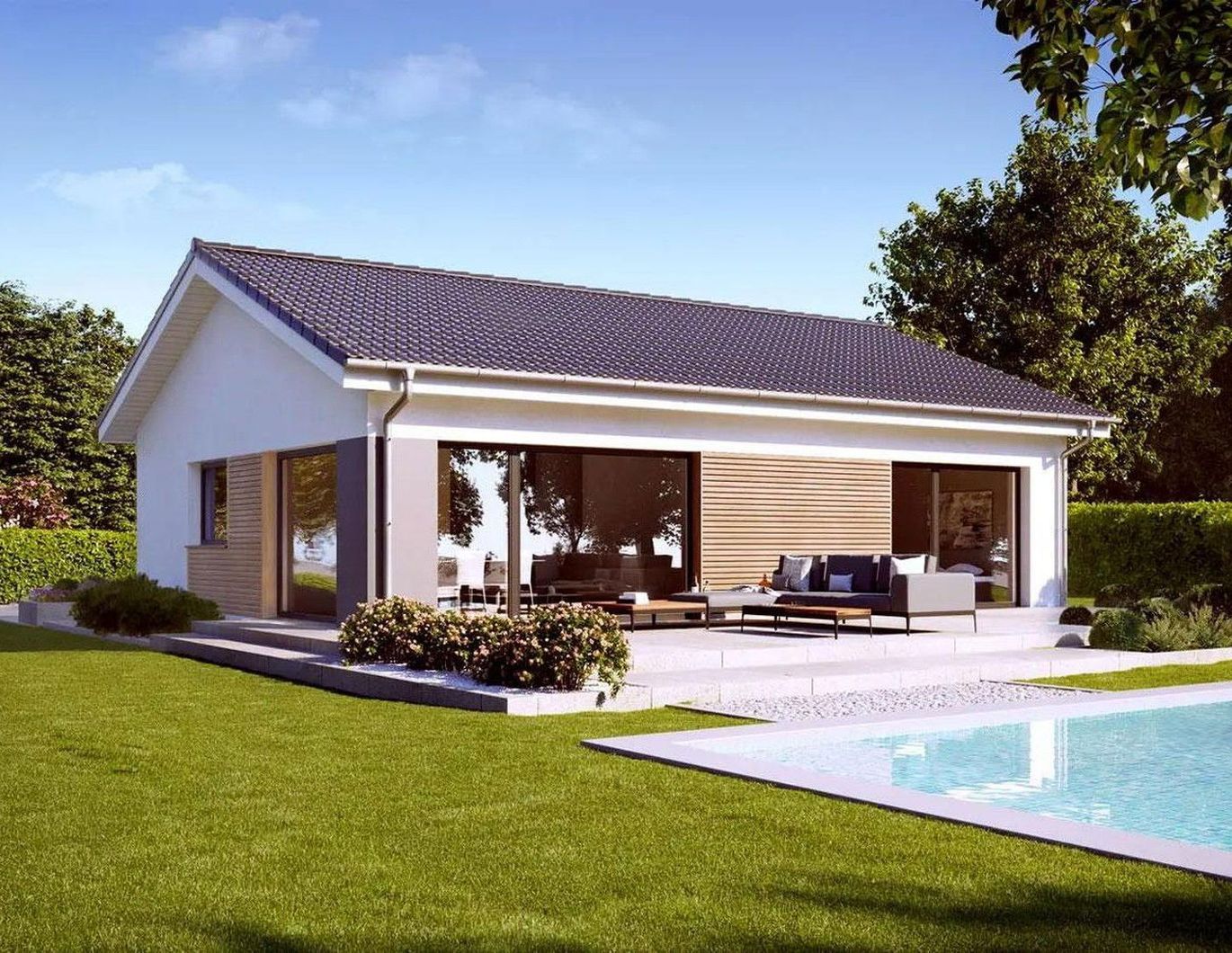 Exclusive Bungalow schlüsselfertig auf Ihrem Grundstück!