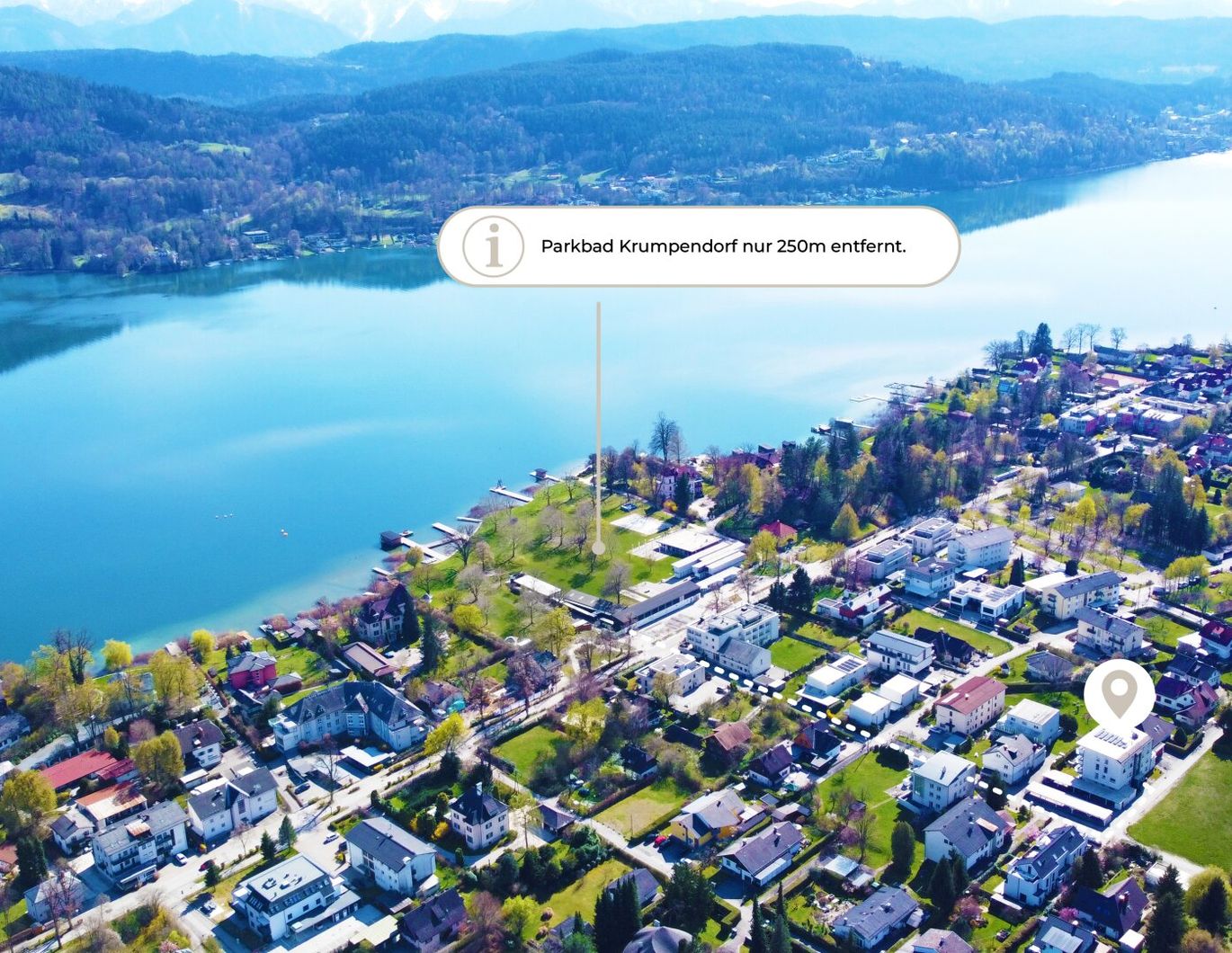 Wohnen in unmittelbarer Seenähe: Penthouse in Krumpendorf am Wörthersee