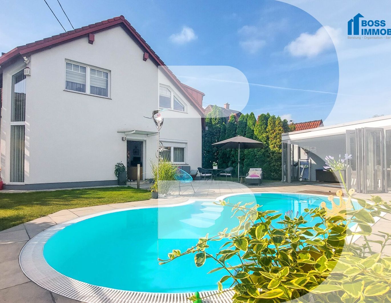 2-Familienhaus | 2 Wohneinheiten | Pool | Poolhaus | Sauna