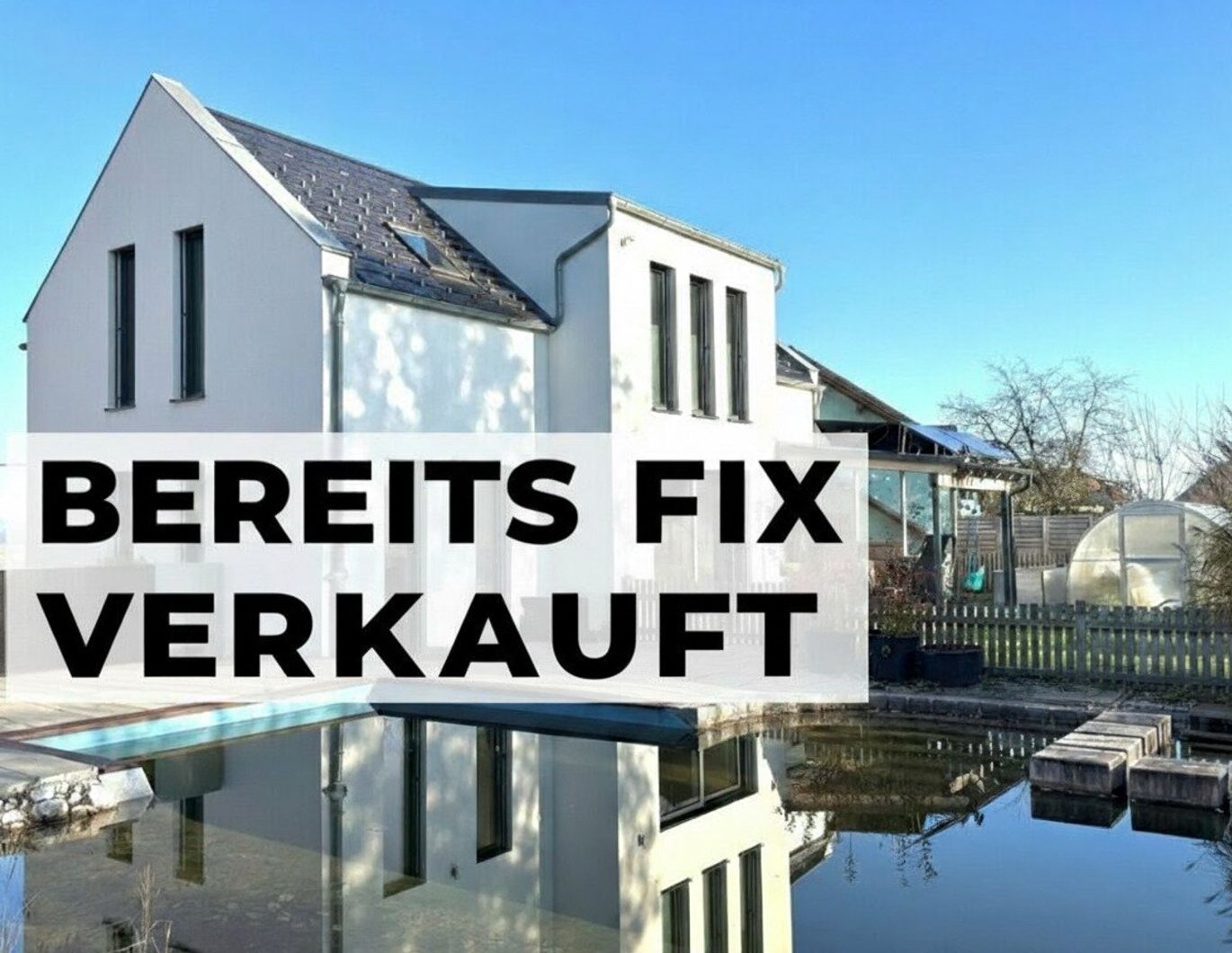Modernes Einfamilienhaus mit exklusivem Schwimmteich/Naturpool