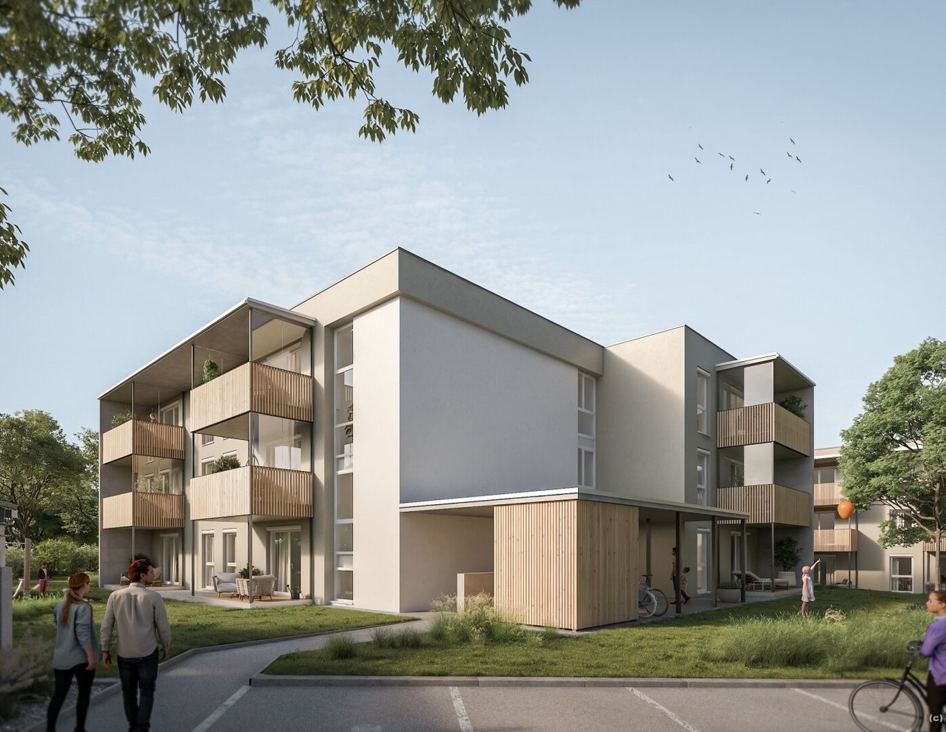 NEUBAU - Erstbezug: 2-Zimmer Wohnung im Erdgeschoß mit Carport, Top 3, Miete mit Kaufoption!