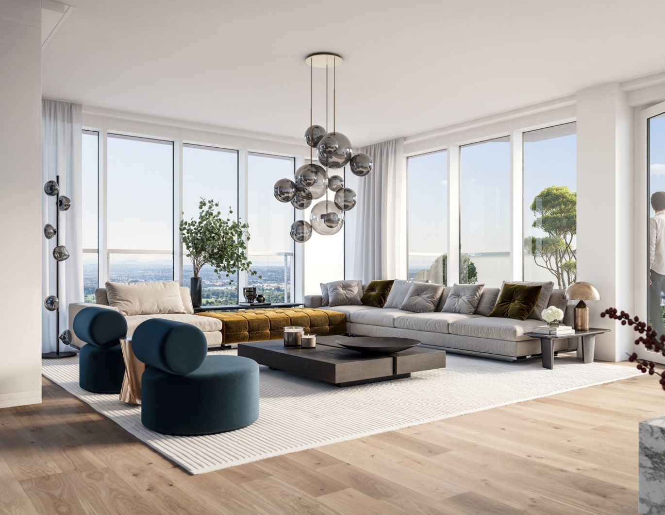 MARINA TOWER - PENTHOUSE-Wohnung im 39. Geschoß mit fantastischer Dachterrasse