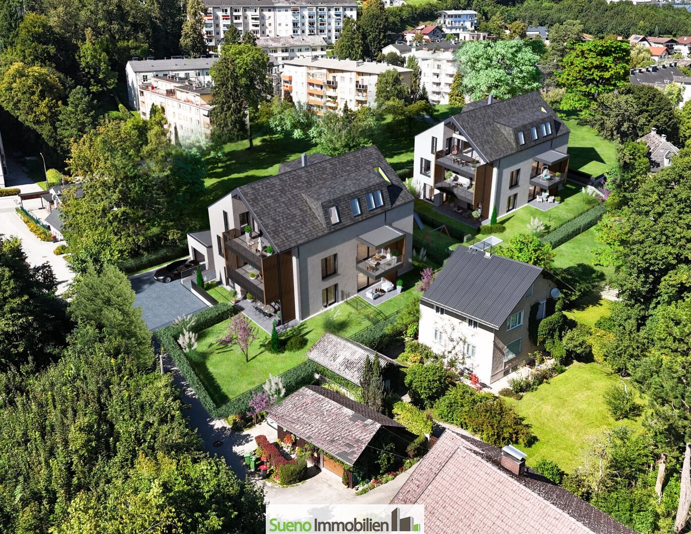 NEUBAU 2-Zimmer-Gartenwohnung mit großer Terrasse, Eigengarten, Tiefgarage