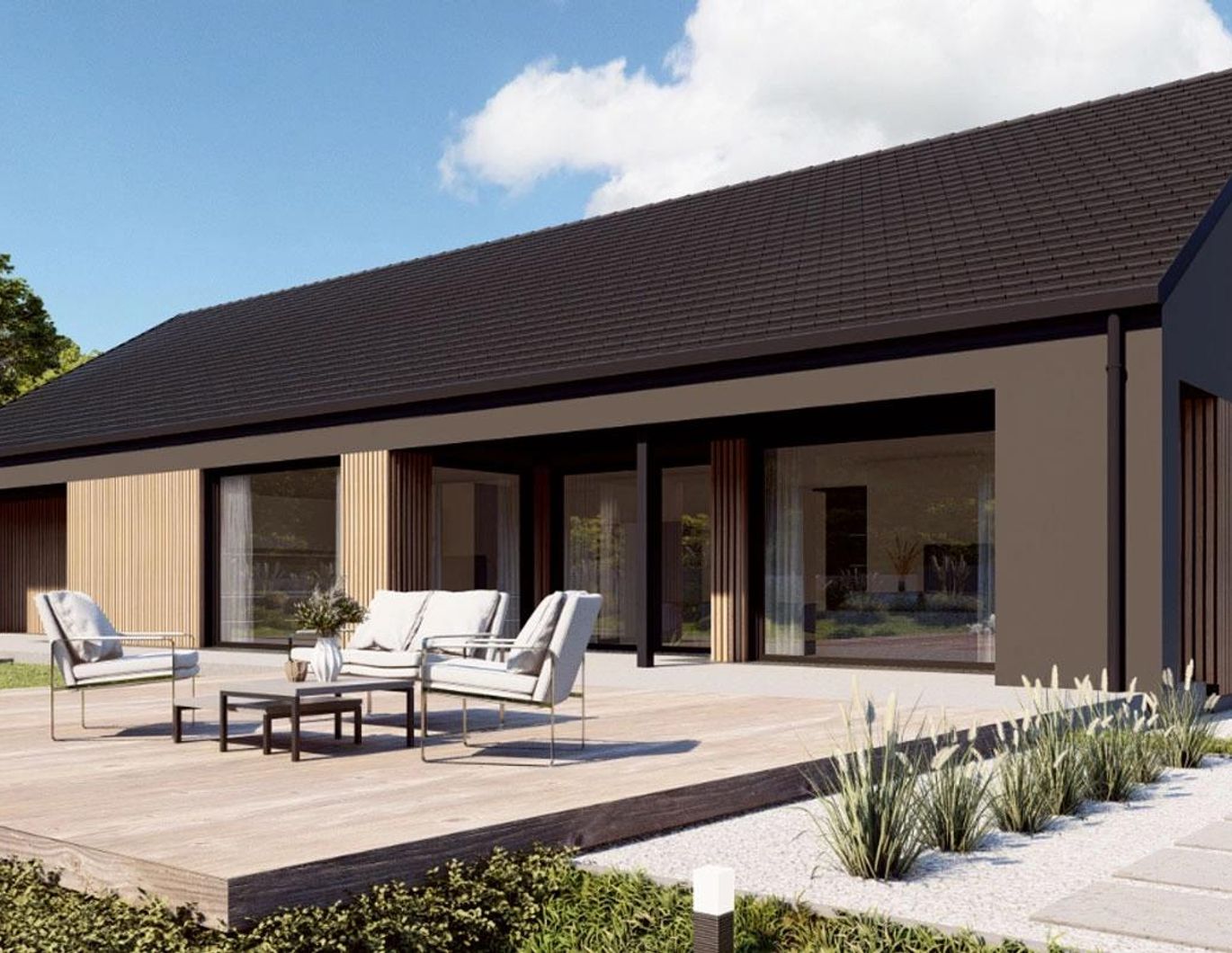 BUNGALOW DER SUPERLATIVE VON DAN-WOOD Exklusiv Überlegen Modern (Provisionsfrei)