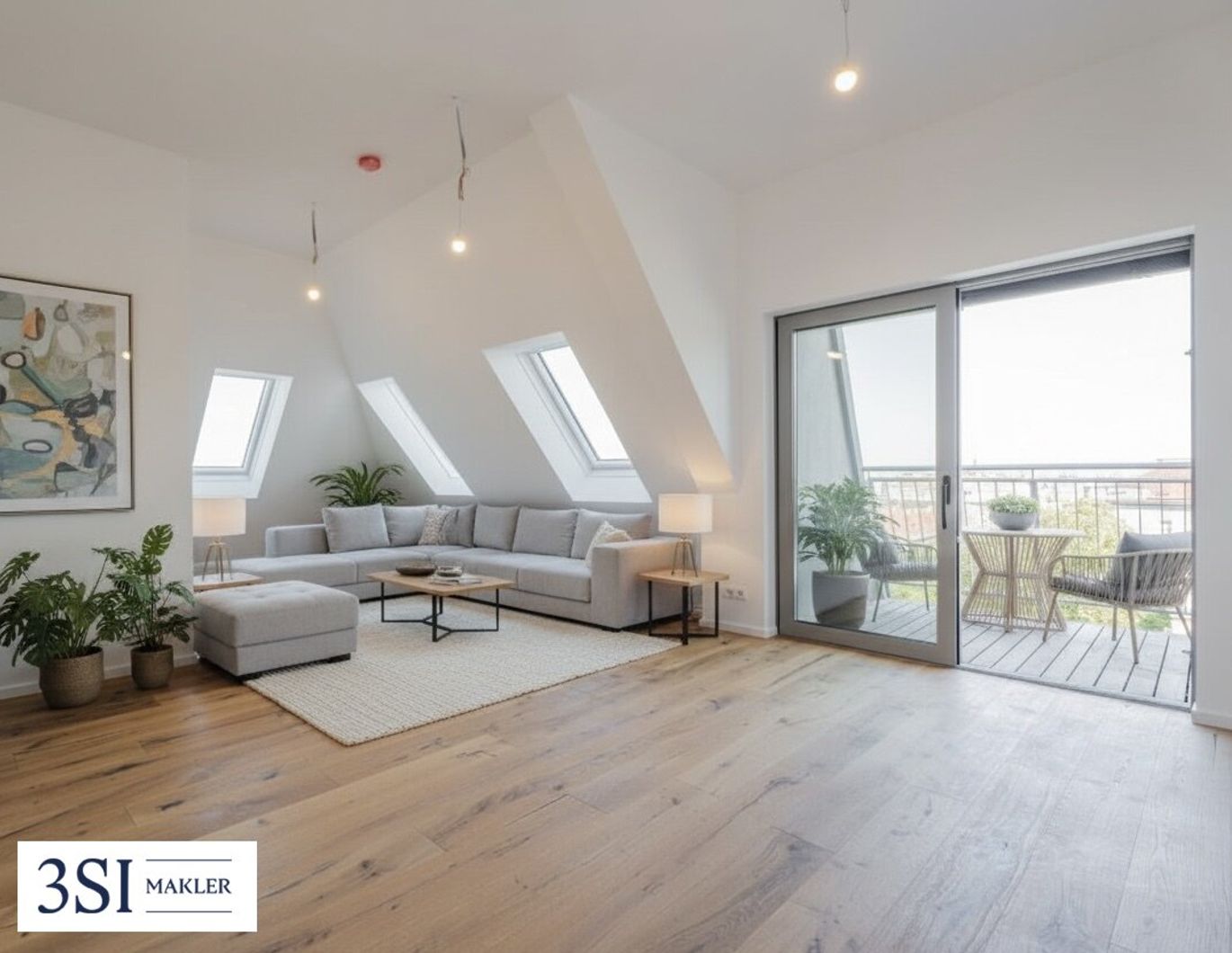 Exklusives Wohnen über den Dächern Wiens - hochwertige Dachwohnung mit Freifläche