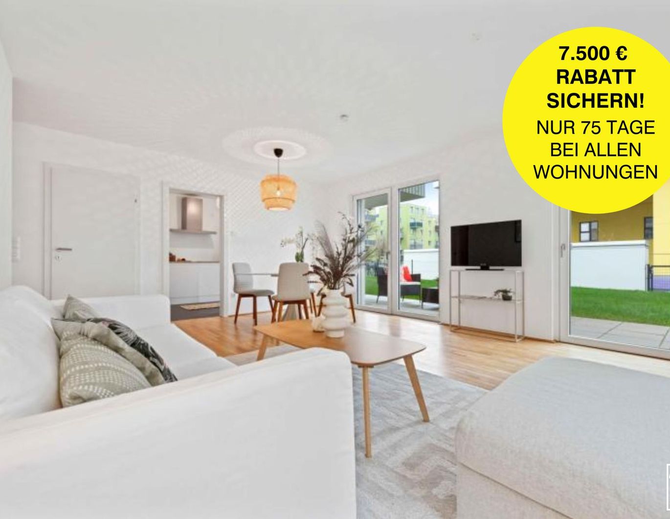 AKTION: Neubau-Highlight: 3-Zimmer-Wohnung mit eigenem Garten & Terrasse!